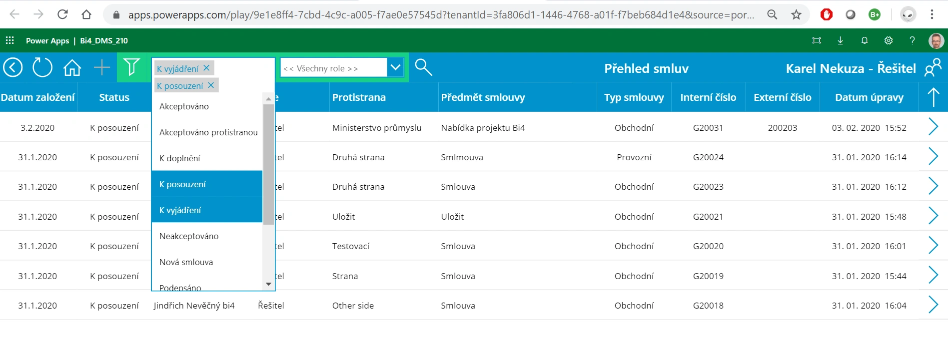 Schvalování vlastních nabídek