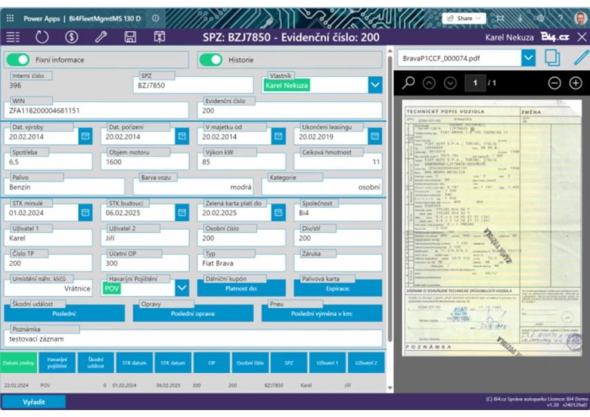 Správa vozového parku